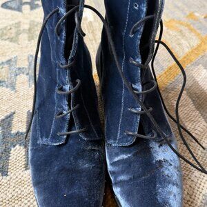Freda Salvador Blue Suede Boots